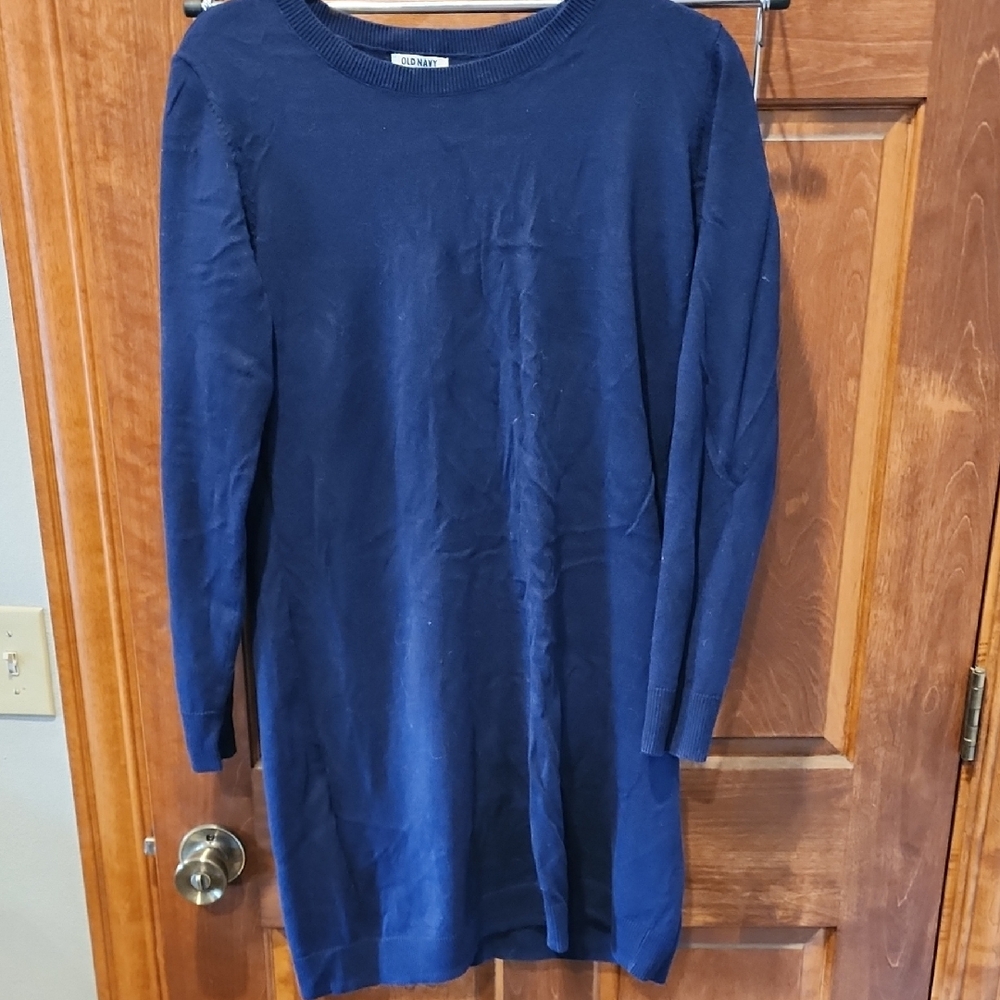 Old Navy Navy Blue Sweater Dress